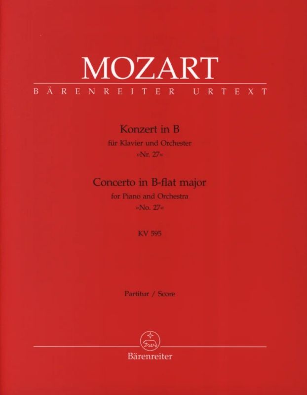 Wolfgang Amadeus Mozart - Konzert für Klavier und Orchester Nr. 27 B-Dur KV 595