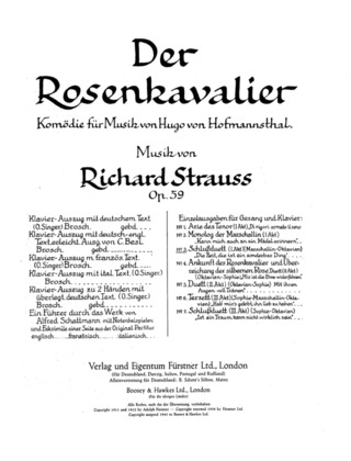 Richard Strauss: Der Rosenkavalier op. 59 (1909-1910)