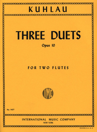 Friedrich Kuhlau - 3 Duetti Op. 10