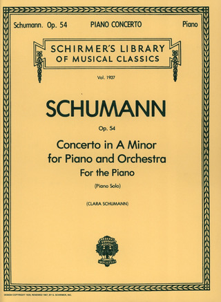Robert Schumann: Konzert A-Moll Op 54 - Klav Orch