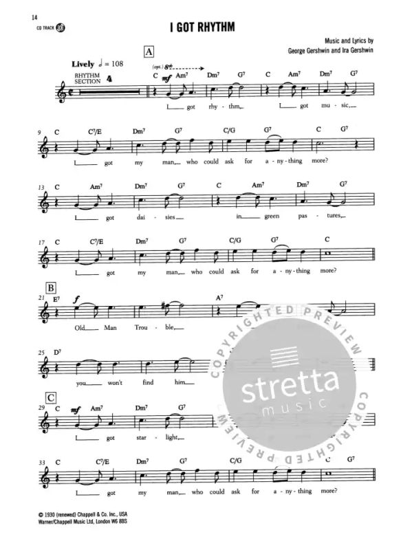 I Got Rhythm - 10 Jazz Standards For Clarinet Clt Book/Cd