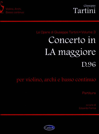 Giuseppe Tartini: Concerto in La maggiore D. 96