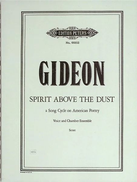 Miriam Gideon - Spirit Above the Dust
