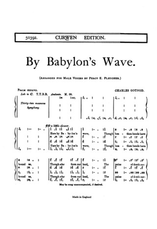 Charles Gounod - By Babylons Wave