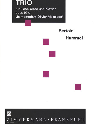 Bertold Hummel - Trio für Flöte, Oboe und Klavier op. 95c