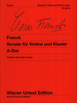 César Franck - Sonate für Violine und Klavier A-Dur
