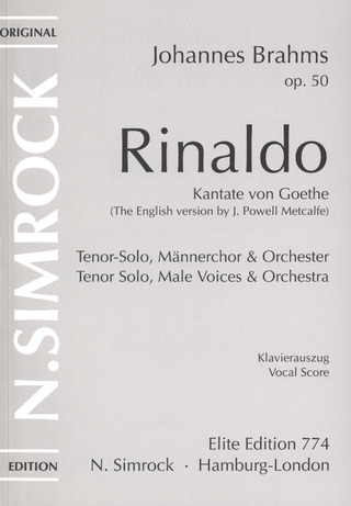 Johannes Brahms: Rinaldo op. 50