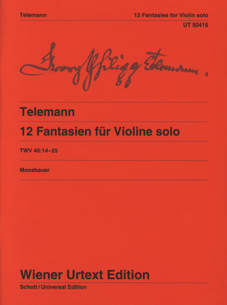Georg Philipp Telemann - 12 Fantaisies TWV 40:14-25