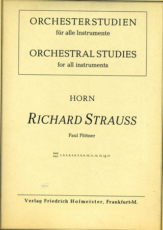 Richard Strauss - Orchesterstudien für Horn 14
