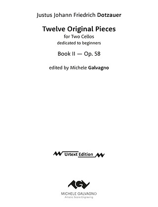 Friedrich Dotzauer - Twelve Original Pieces, Op. 58 (Collector's Edition)