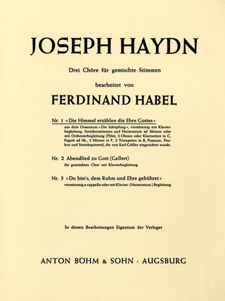 Joseph Haydn - Die Himmel erzählen die Ehre Gottes