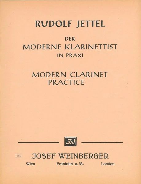 Rudolf Jettel - Der moderne Klarinettist in praxi 3 (0)