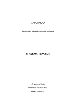 Elisabeth Lutyens - Cascando Op.117