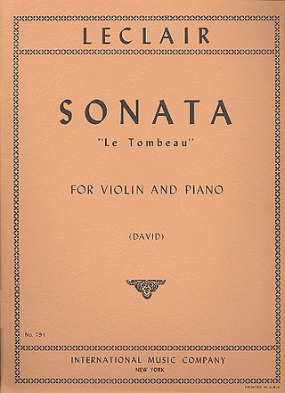 Sonata Do M Le Tombeau (David)