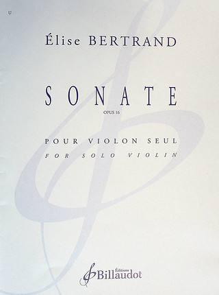 E. Bertrand - Sonate Op. 16