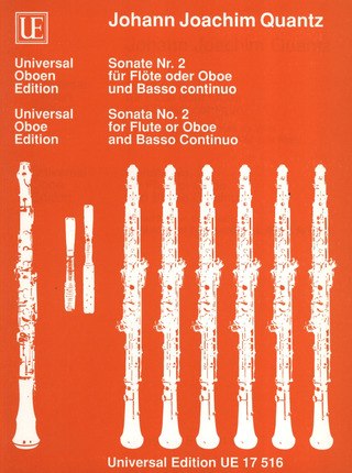 Johann Joachim Quantz: Sonate Nr. 2 für Flöte oder Oboe und Basso continuo