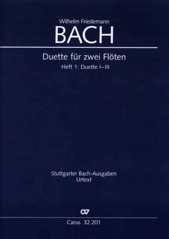 Wilhelm Friedemann Bach - W. F. Bach: Duette für zwei Flöten