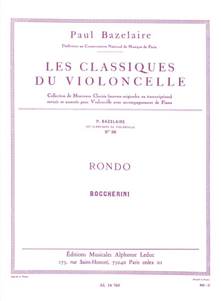 Luigi Boccheriniet al. - Rondo' C Major After String Quartet G 310