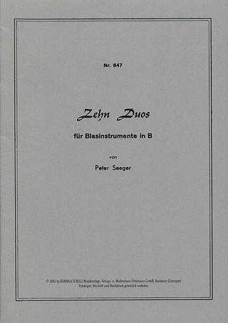 Peter Seeger - Zehn Duos