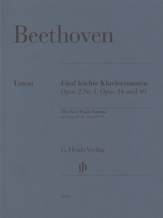 Ludwig van Beethoven - Cinq sonates faciles pour piano