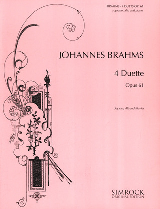 Johannes Brahms: 4 Duette op.61