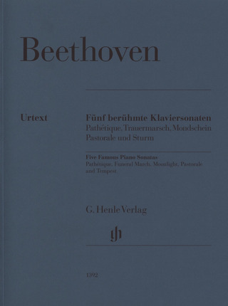Ludwig van Beethoven: Five Famous Piano Sonatas