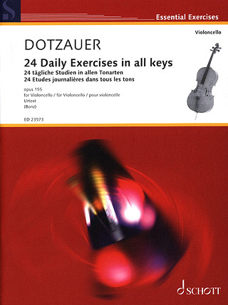 Friedrich Dotzauer - 24 Etudes journalières dans tous les tons op. 155