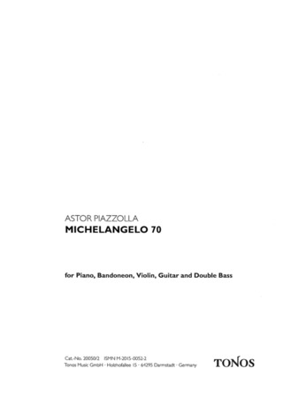 Astor Piazzolla - Michelangelo 70 - Tango