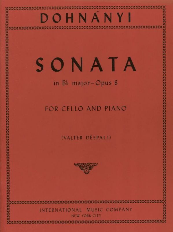 Ernst von Dohnányi - Sonate B-Dur Op 8