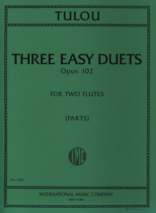 Jean-Louis Tulou: Three Easy Duets Op 102