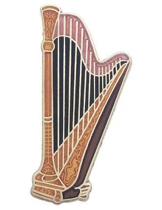 Mini Pin: Concert Harp