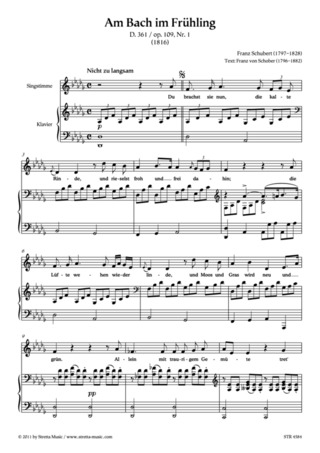 Franz Schubert - Am Bach im Frühling