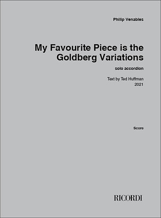 Philip Venables - My Favourite Piece is the Goldberg Variations