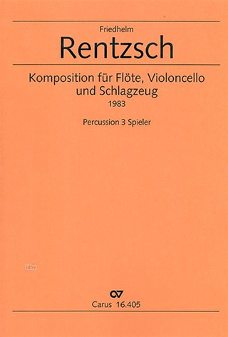 Friedhelm Rentzsch - Komposition für Flöte, Violoncello und Schlagzeug (1983)