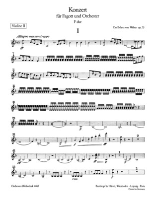 Carl Maria von Weber - Fagottkonzert F-dur op. 75