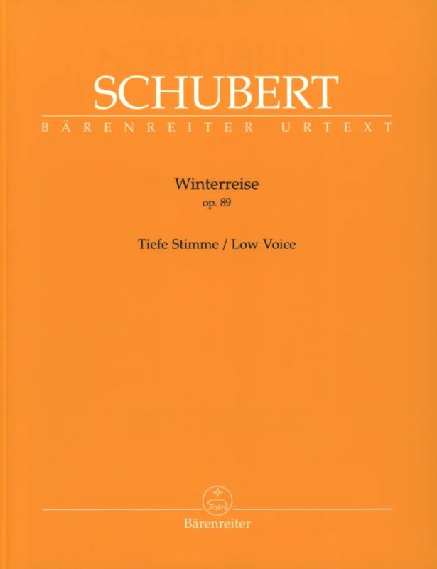 Franz Schubert - Winterreise op. 89 D 911 – Low Voice