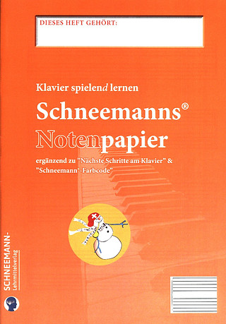 Schneemanns Notenpapier "orange"