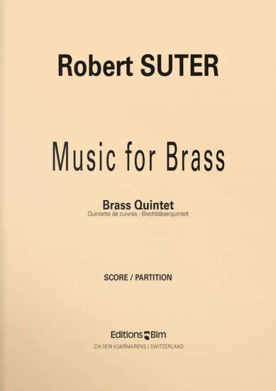 Robert Suter - Music for Brass