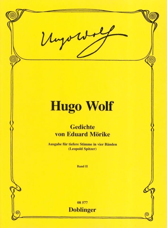 Hugo Wolf - Gedichte von Eduard Mörike Band 2
