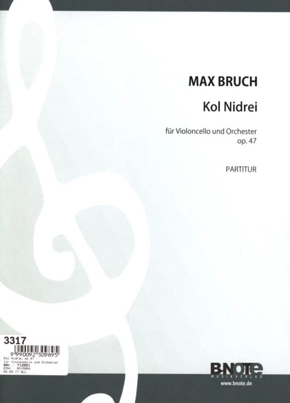 Max Bruch - Kol Nidrei für Cello und Orchester op.47 (Partitur)