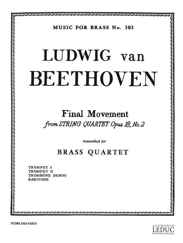 Ludwig van Beethoven - String Quartet Op.18 No.2 In G - Final Movement