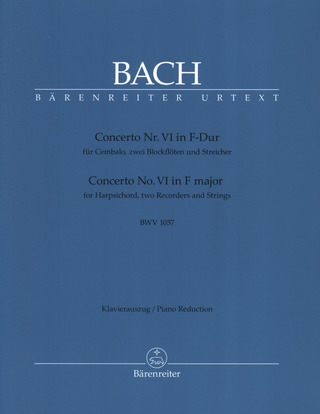 Johann Sebastian Bach - Concerto No. IV in F major BWV 1057