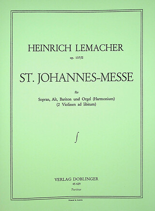 Heinrich Lemacher - Sankt Johannes-Messe op. 137/II