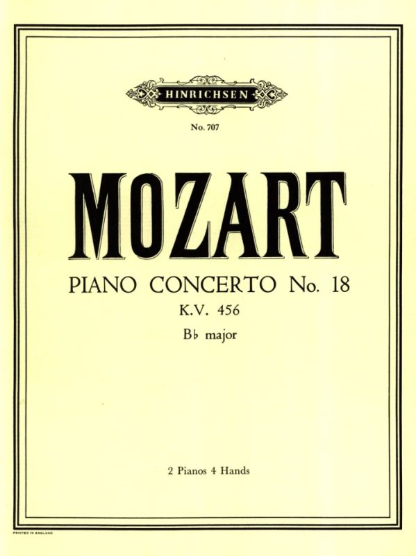Wolfgang Amadeus Mozart - Konzert Nr. 18 B-Dur KV 456