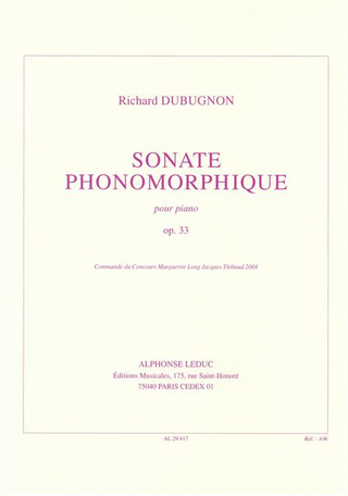 Richard Dubugnon - Sonate Phonomorphique Op33