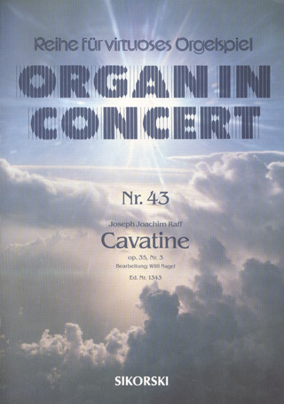 Joachim Raff - Cavatine für elektronische Orgel op. 35/3