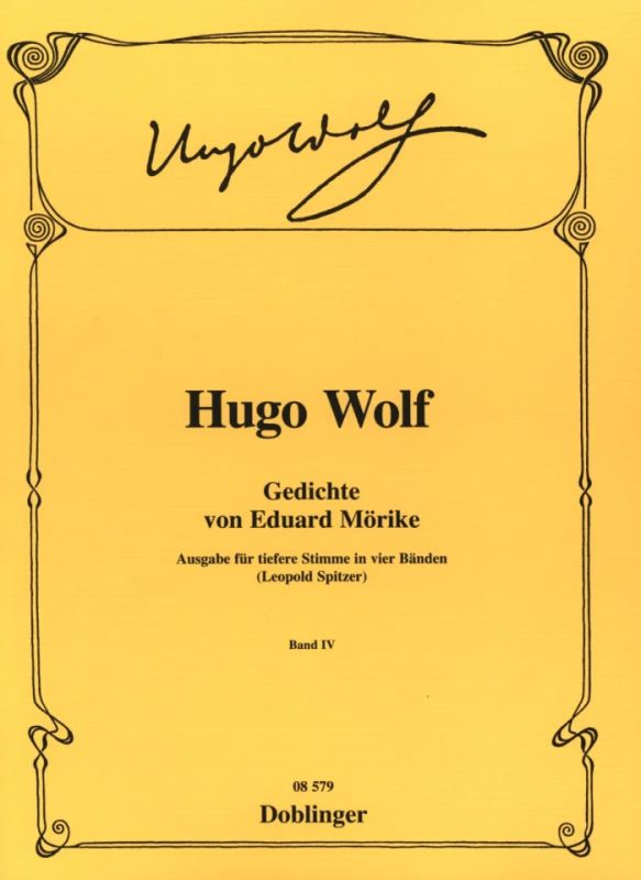 Hugo Wolf - Gedichte von Eduard Mörike Band 4