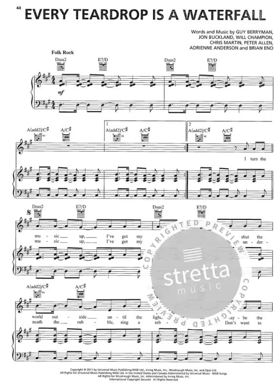 Coldplay - Sheet Music Collection