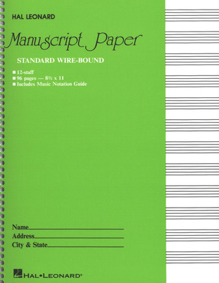 Standard Wirebound Manuscript Paper