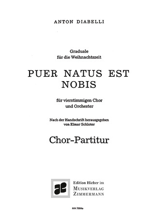 Anton Diabelli - Puer natus est nobis